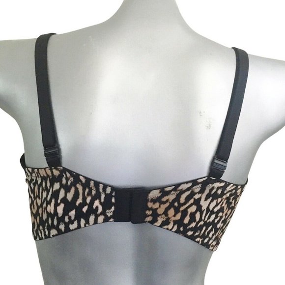 Victorias Secret Sexy Tee Unlined Multiway Demi Bra Leopard Print NEW - Picture 4 of 5